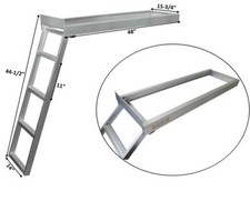 Pontoon Boat Under Deck 4 Step Flat Front Ladder Aluminum