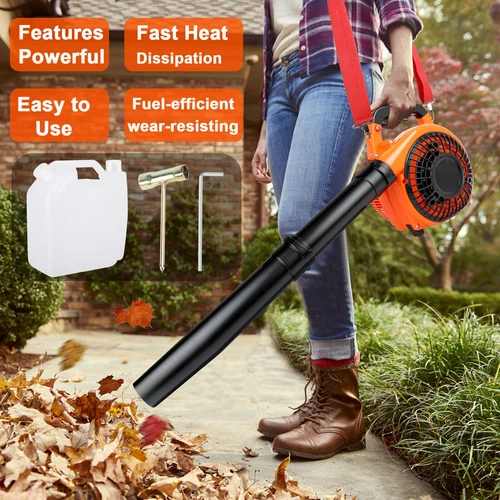 Commercial Leaf Blower 2-stroke 26CC Engine Gas Powered Handheld Leaf Blower NEW - Picture 4 of 13