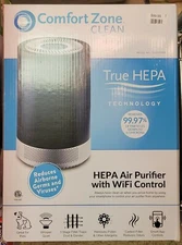 Comfort Zone® Clean HEPA Air Purifier with WiFi App Control