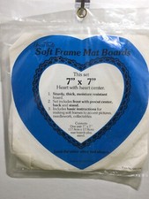 Yours Truly Soft Frame Mat Boards Heart Frame with Heart Center for Fabric/Paper