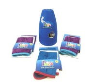 Razz Tear-Free Rinse Flexible Cup Baby Bath Tub Time Blue Cup w/ 9 Washcloths