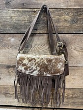 Cowhide  Fringe, Genuine Leather Crossbody Bag
