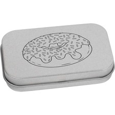 'Sprinkle Doughnut' Metal Hinged Tin / Storage Box (TT052223)
