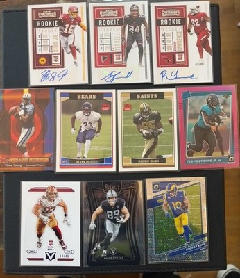 NFL 10 Card Lot Rookies Autos Numbered Kupp Bosa Terrell Sims Bowers Hester Bush
