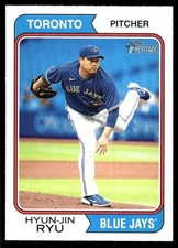 Hyun-Jin Ryu 2023 Topps Heritage #105 Blue Jays MLB READ FREE SHIP AutographDen