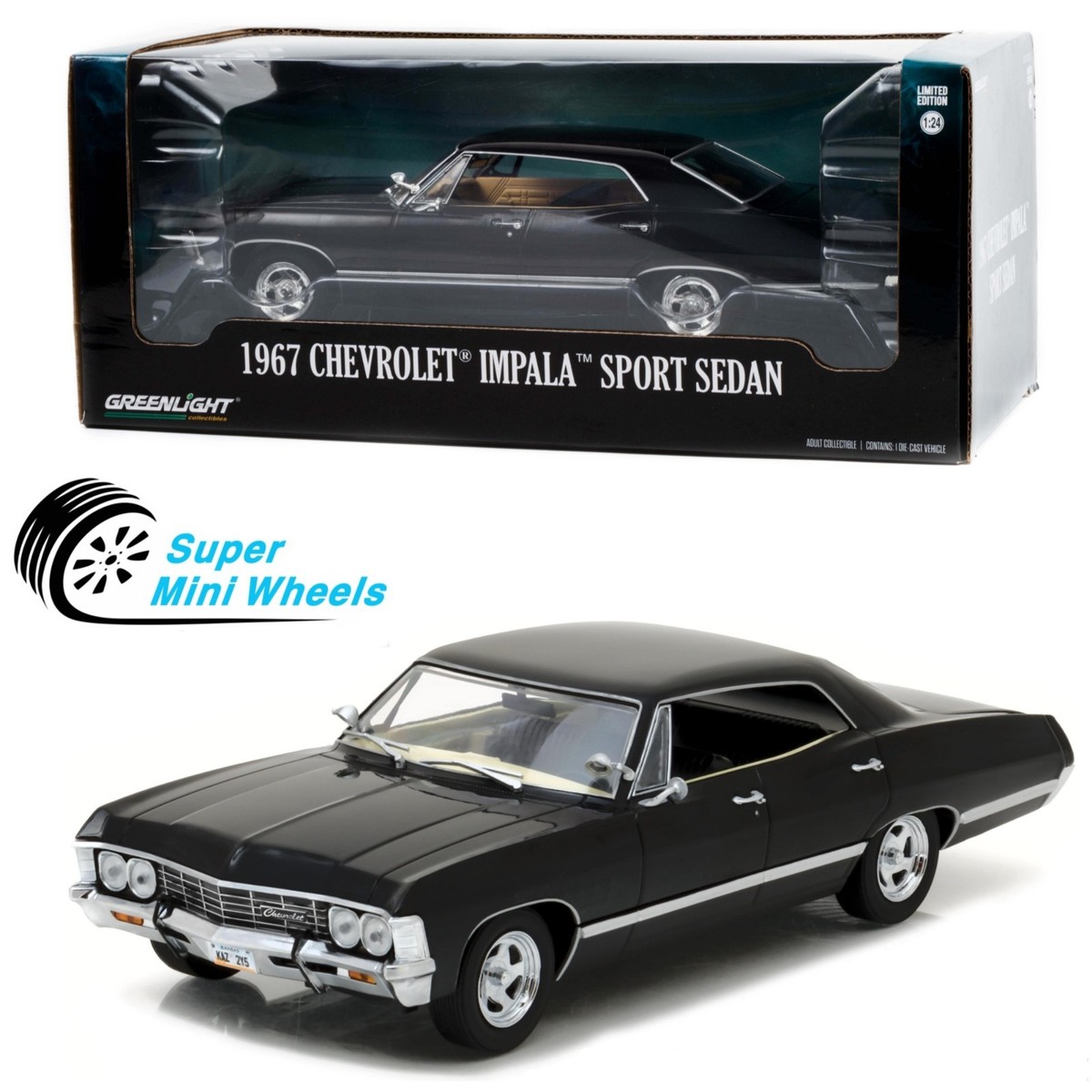 Greenlight 1:24 1967 Chevrolet Impala Sport Sedan – Black | eBay