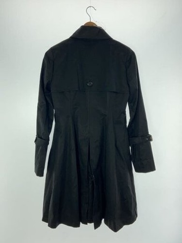 Burberry Blue Label Check Trench Coat Cotton Black40 Authentic - Picture 2 of 5