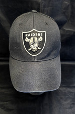 MINT NFL REEBOK FTITTED AUTHENTIC HAT CAP NFL LAS VEGAS RAIDERS BLACK  size 7