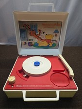 Winnie the pooh sears record player 1970 Working Tested Rpm 33/45 Vintage