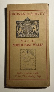 Vintage Ordnance Survey District Map North East Wales Flint Denbigh 1932