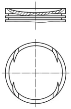 Mahle 030 89 00 Piston for Audi, Seat, Skoda, VW