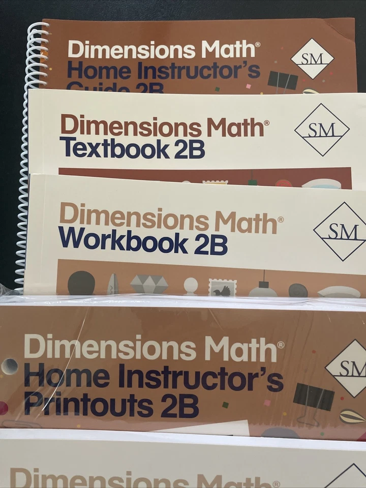 Dimensions Math Grade 2 Set w/ Home Instructors Guide - Like New !  (2023) - Image 2 of 4