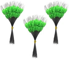 Fishing Bobber Stoppers - 600 Pieces, Oval Float Sinker Stops in Various Sizes