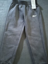 Reebok Boys 2 Piece Hoodie and Pants Set Black Size 7 Logo Casual Sweatsuit