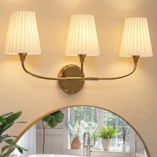 Bathroom Vanity Light, 3 Light Gold Vanity Light for Bathroom 3-Light