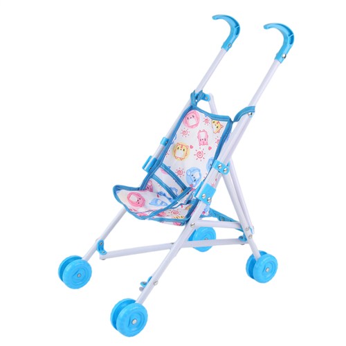 Cochecito de juguete portátil para muñecas simulación casa de muñecas silla de paseo bebé niño pequeño - Imagen 15 de 16
