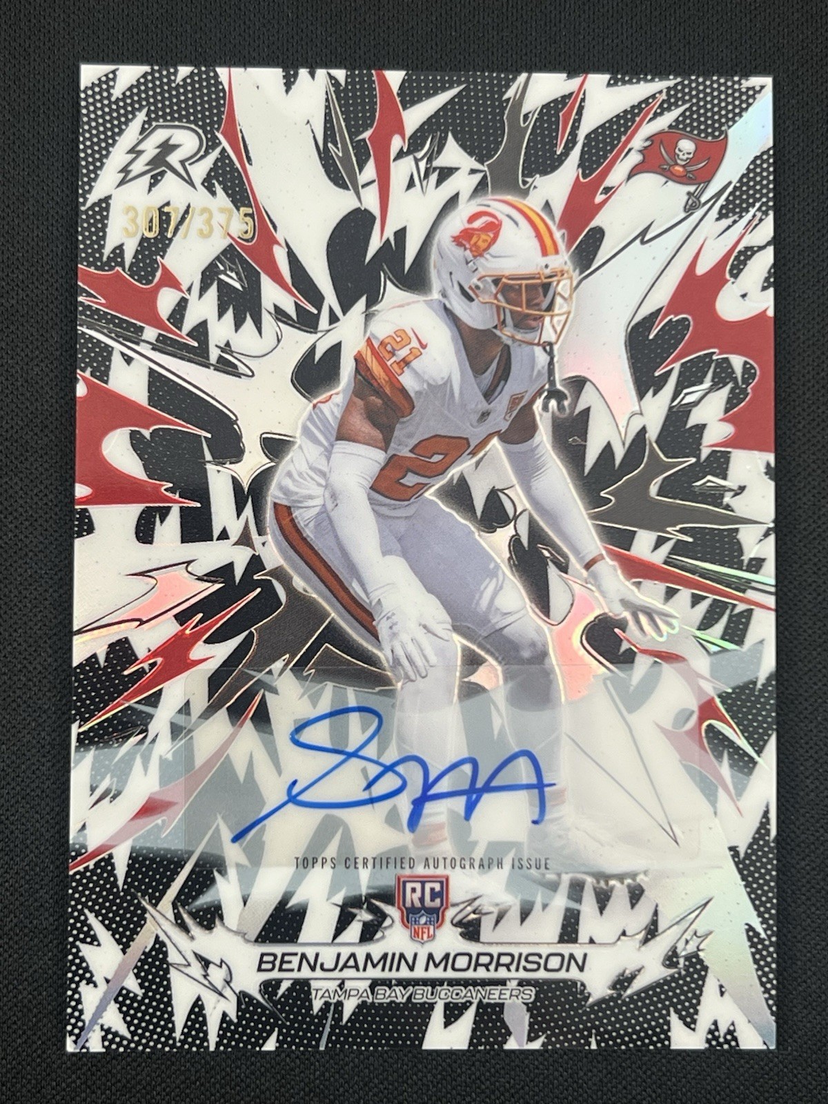 2025 Topps Resurgence Benjamin Morrison Rookie Signatures Black & White/375 (RC)