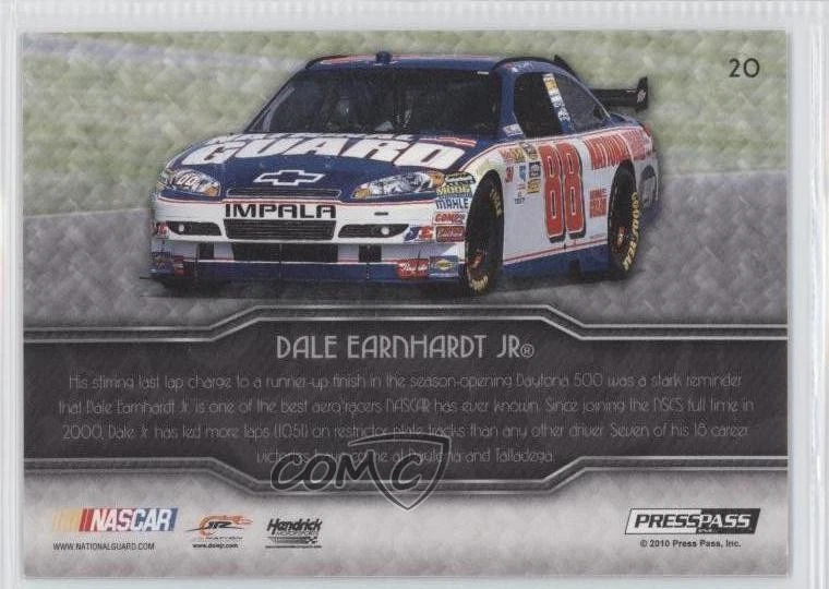2010 Press Pass Showcase Gold 2nd Gear /125 Dale Earnhardt Jr #20 HOF - Image 2 of 2