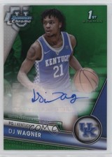 2023 Bowman U Chrome Prospect Green Refractor 72/99 DJ Wagner #BCPA-DW Auto sq3