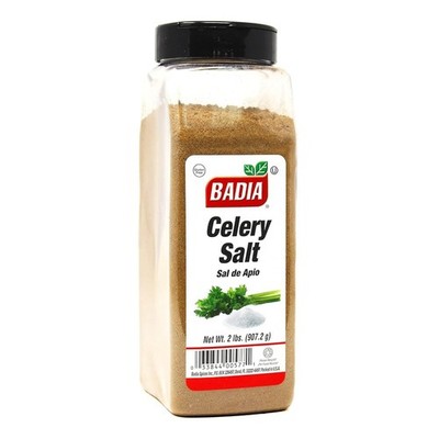 badia celery salt ground, sal de apio molido gluten free kosher 2 lbs