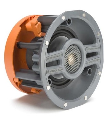 Monitor Audio CWT140 Ceiling Speaker w Magnetic Steel Grille Round 10-50 Watts