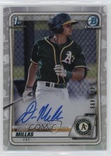 2020 Bowman Chrome Prospect Auto Refractor 445/499 Drew Millas #CPA-DM Auto 2a9
