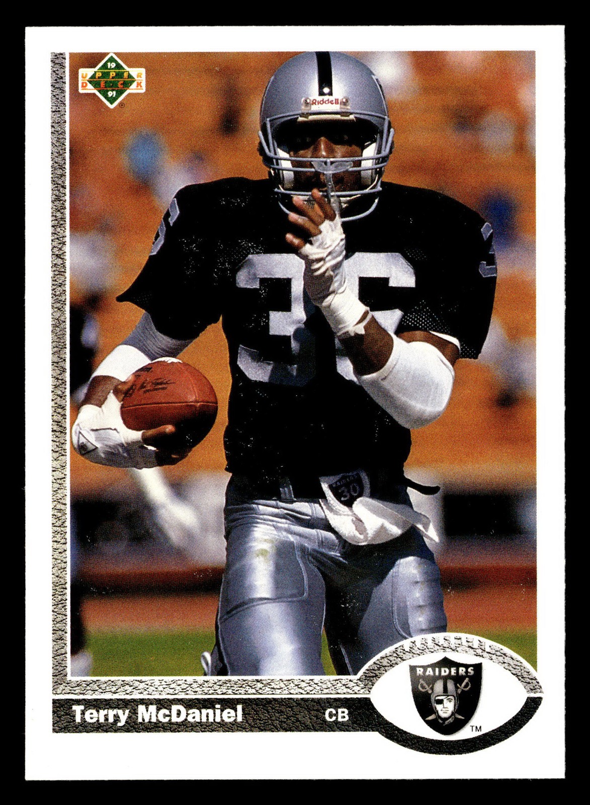 Terry McDaniel 1991 Upper Deck #271 Los Angeles Raiders FOOTBALL *081