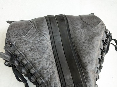 Balenciaga Arena Gray Leather Men 9 42 Leather High Top Sneakers