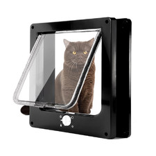 Easy Joy Cat Doorsouter Size 11.6 X 10 4-Way Locking Cat Door For Interior
