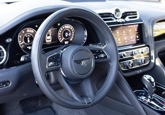 2022-2025 Bentley Bentayga Steering Wheel 3SD419089AF Black/ White Stitch OEM