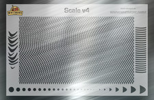 Scale v4 Fish Scale Shad Scale Mesh Fishing Lure Airbrush Stencil Reusable Mylar