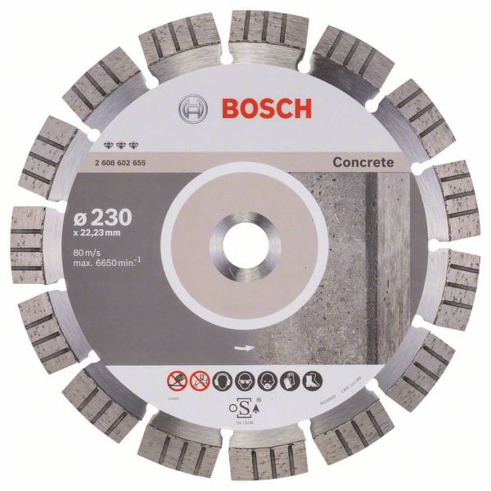 Disque diamanté Bosch 230 mm anti surchauffe pour découpe sans blocage