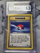 1999 Pokemon 1st Edition Poke Ball 64/64 Jungle CGC 8.5