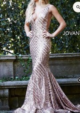 Jovani Women's Long Prom Mermaid Gown Sz8 NWT