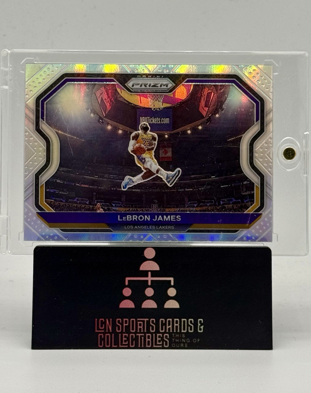 2020-21 Panini Prizm Basketball LeBron James #1 Silver Prizm Kobe Bryant Tribute