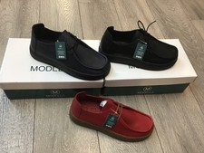 MODELLA CAMDEN LADIES LEATHER SHOES NEW MOCCASIN WOMENS CUSHIONED SLIP ON