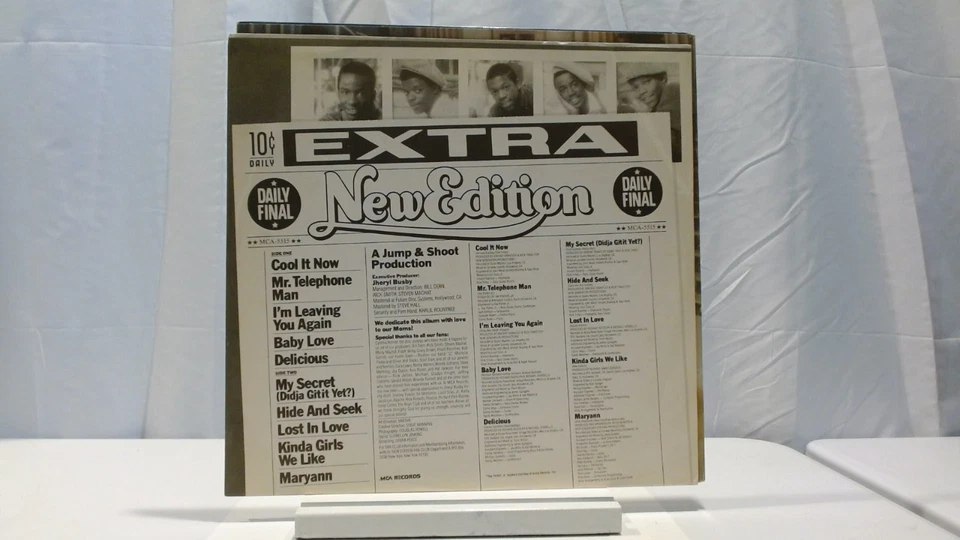 New Edition Self Titled 1984 MCA Records MCA 5515 1st Press VG+ - Image 4 of 4