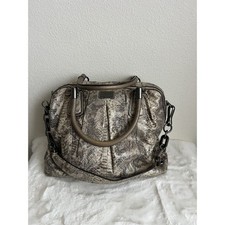 COACH Python Purse Bag Shoulder Snake Animal Handle Strap Leather
