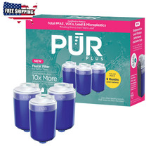 plus Faucet Mount Water Replacement Filter Cartridge, 3 Pack      
