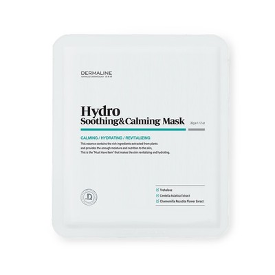 DERMALINE Hydro Soothing & Calming Mask Pack  (32g *1 sheets)