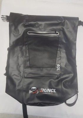 RunCL Waterproof Dry Bag 40L Black NEW Canoeing Kayaking Hiking Beach
