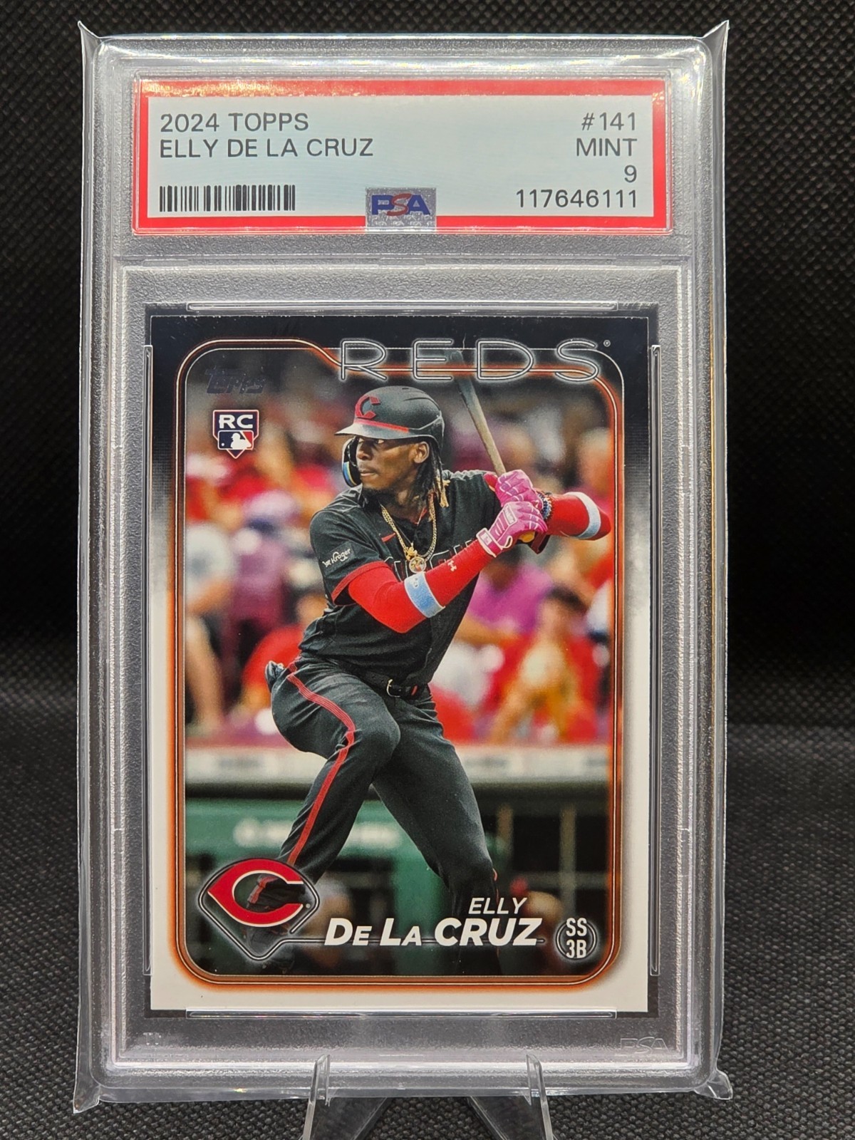 ⭐2024 Topps Series 1 Elly De La Cruz #141 PSA 9 RC Cincinnati Reds ⚾ Card ⭐