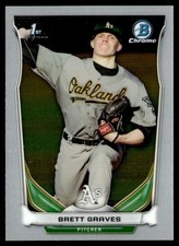 2014 Bowman Chrome Draft Pick Brett Graves Rookie #CDP73