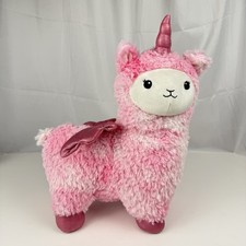 FAO Schwarz Glow Brights Llamacorn Plush Llama Unicorn Lights Sounds Working