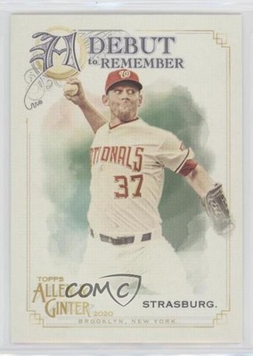 2020 Topps Allen & Ginter's A Debut to Remember Stephen Strasburg #DTR-26 0d2