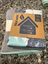 NEW NORWEX FLORAL  WINDOW CLOTH & ENVIROCLOTH (SET) BRAND NEW