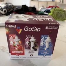 Cirkul Flavor Cartridges GoSip Variety 6 Pack Strawberry Cherry Blue Raspberry