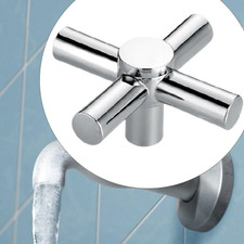 Faucet Handle Faucet Knob Plumbing Accessory Easily Install Cross Handle Zinc Al