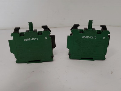 ALLEN BRADLEY 800E-4X10 CONTACT BLOCK 10A 60V AC/DC SERIES B (LOT OF2)