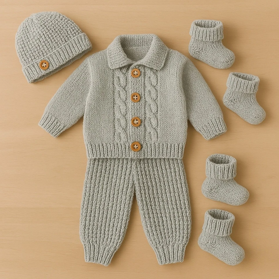 BABY KNITTING PATTERNS ONLY DK 86 LIAM BABY OR DOLLS PRECIOUS NEWBORN KNITS